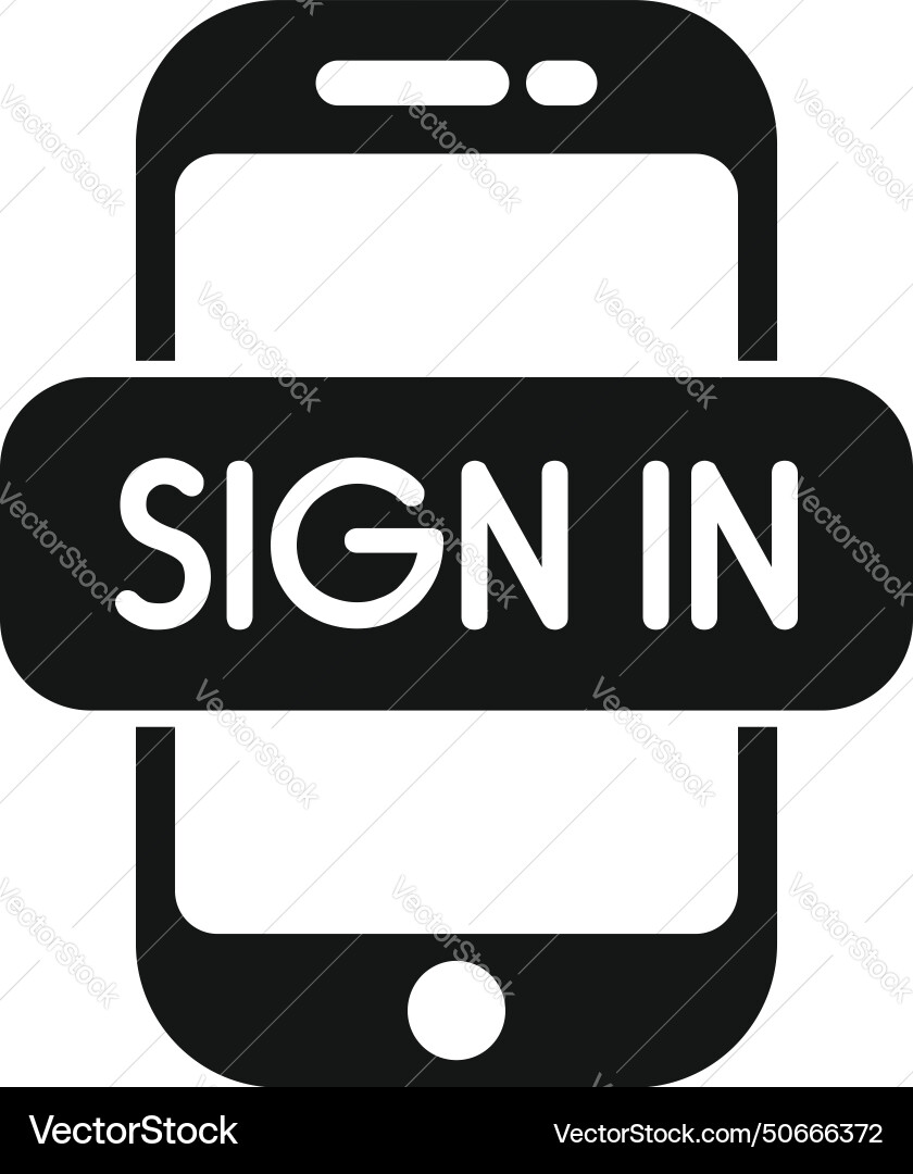 Sign in device register icon simple modern Sign in device register icon simple modern vector image