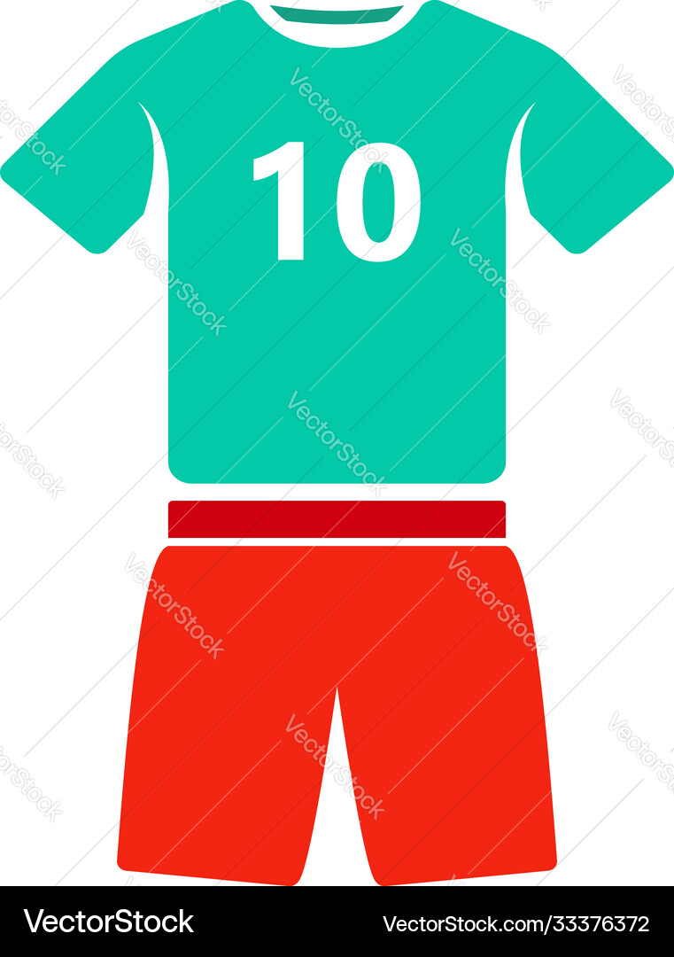 Soccer Uniform Icon Vektorbild
