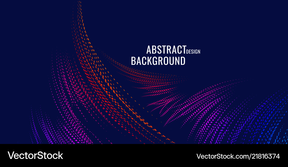 Dynamic Colored Particle Background vector image