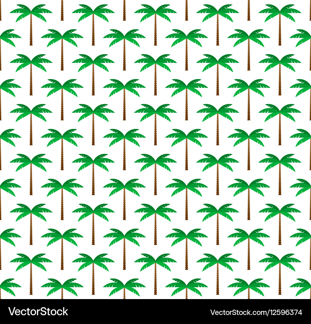 Geometric Palm Tree Pattern vector image