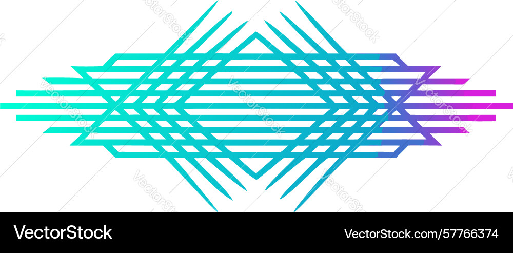 Gradient intersecting lines abstract pattern vector image