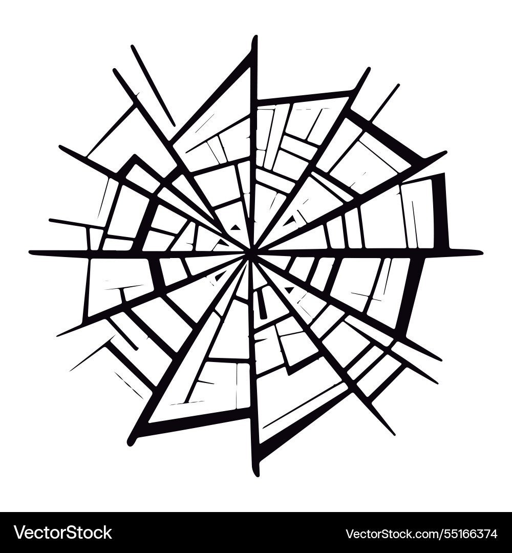 Surface with a broken glass-like texture create vector image