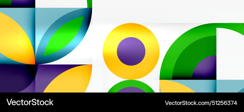 Vibrant circles create a symmetrical pattern Vibrant circles create a symmetrical pattern vector image
