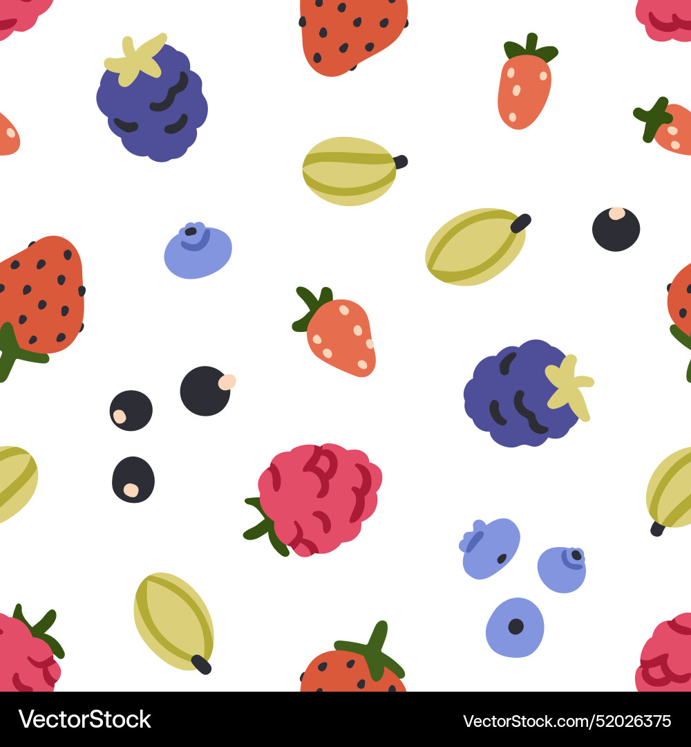 Berry pattern print seamless background texture Berry pattern print seamless background texture vector image