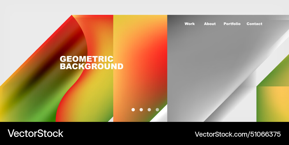 Fluid gradient background in red yellow Royalty Free Vector