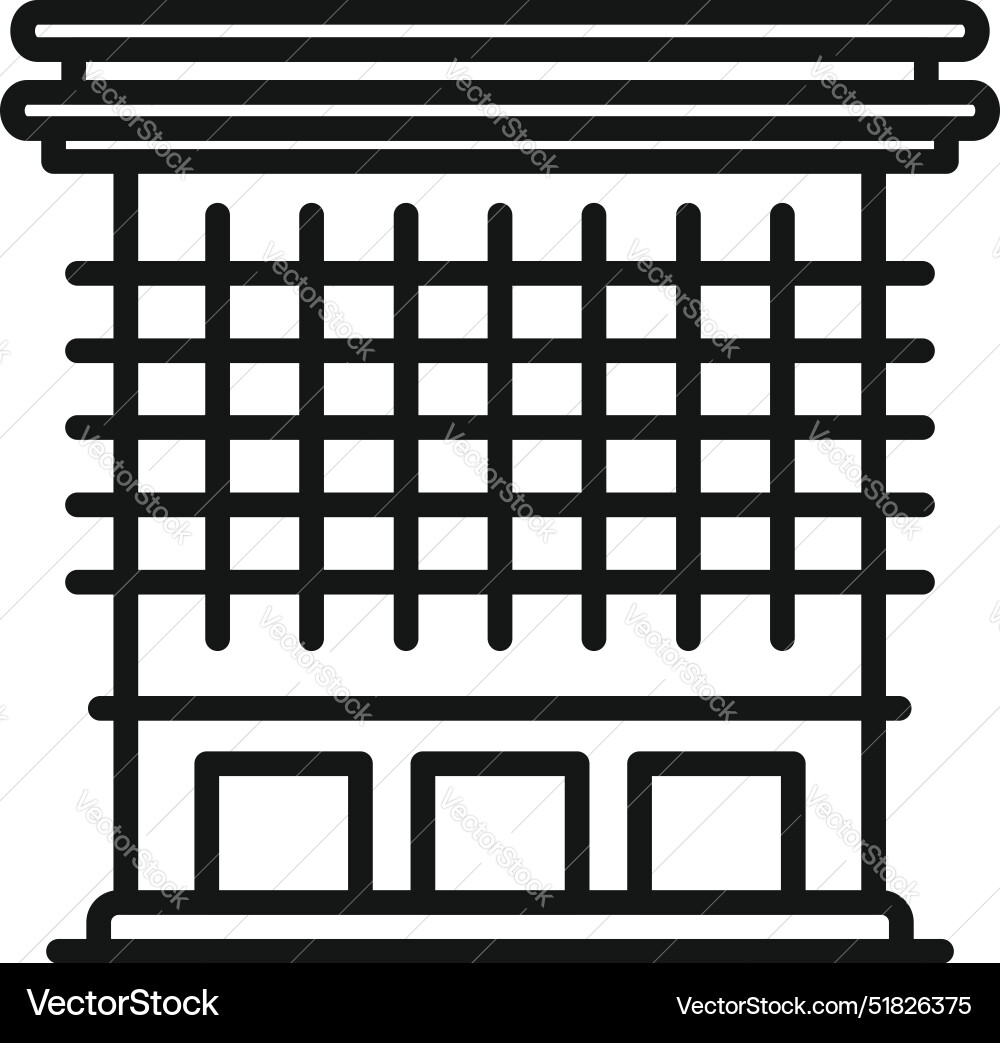 Modern building facade with geometric pattern Modern building facade with geometric pattern vector image