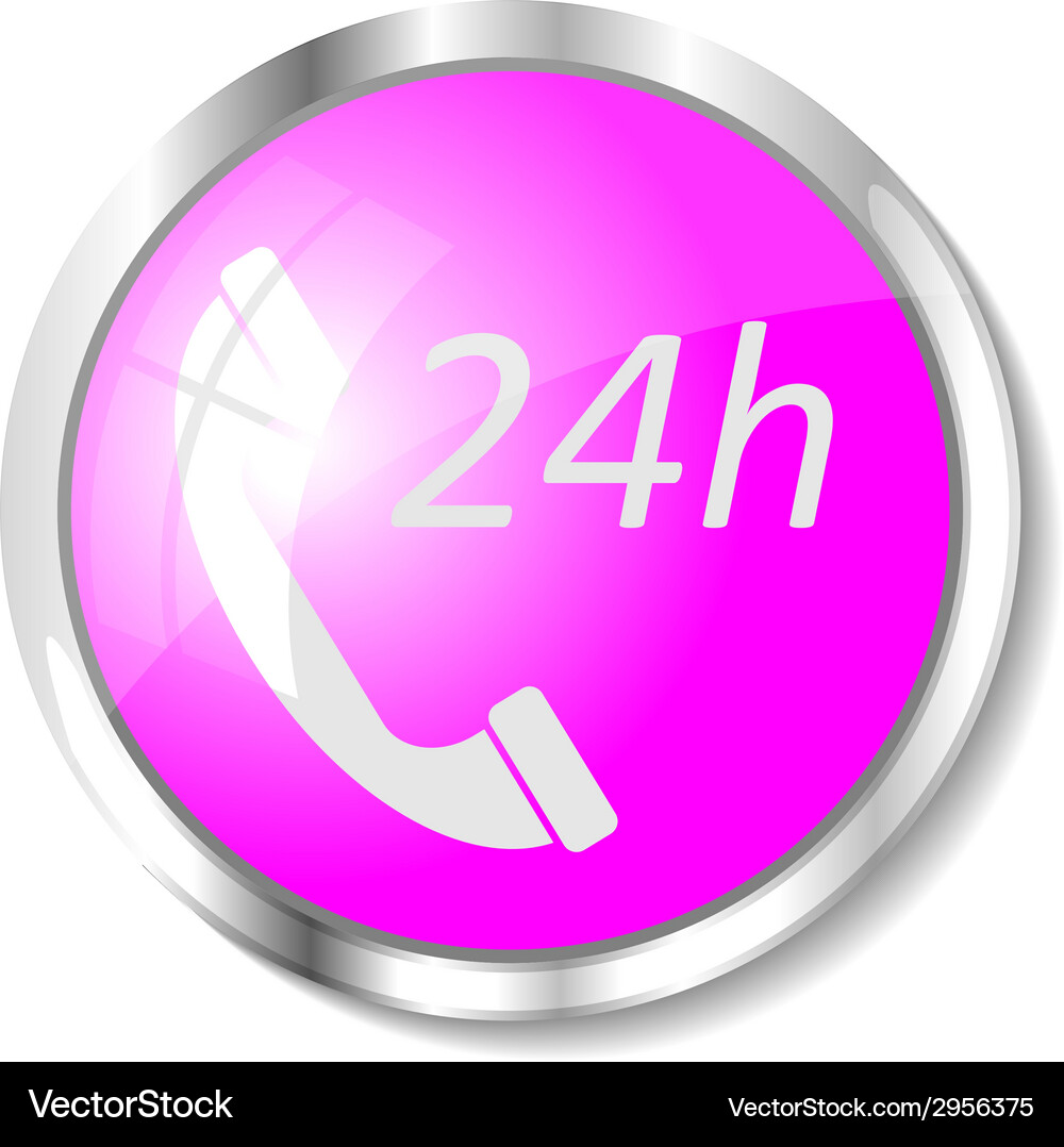Pink web button Vector Image