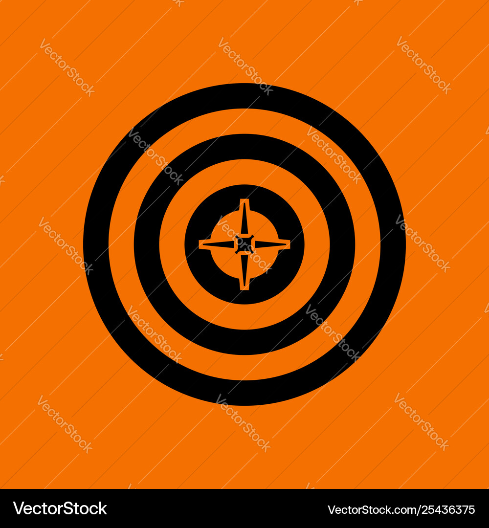 Target with dart in center icon Vector Image