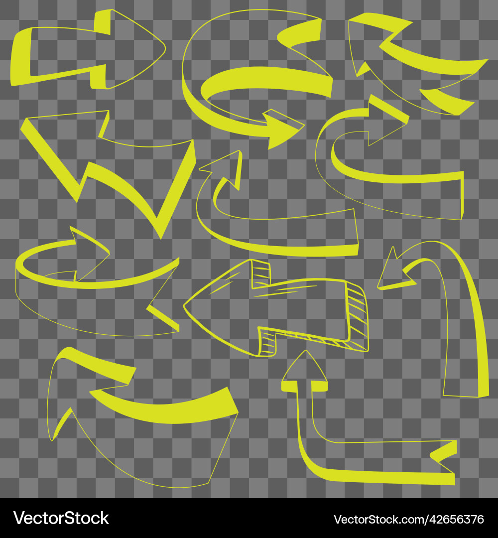 Collection of arrow element for web design Collection of arrow element for web design vector image