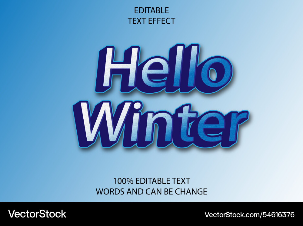 Editable text effect 3d emboss modern style Editable text effect 3d emboss modern style vector image