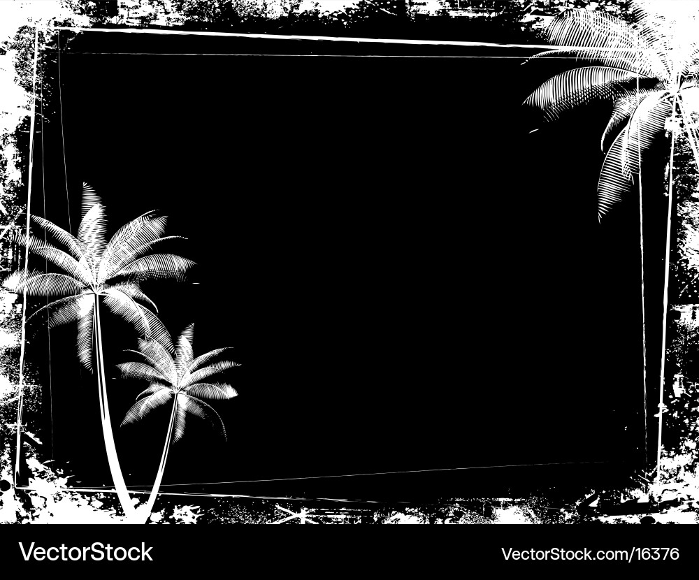 Rustic Palm Tree Backdrop vector image