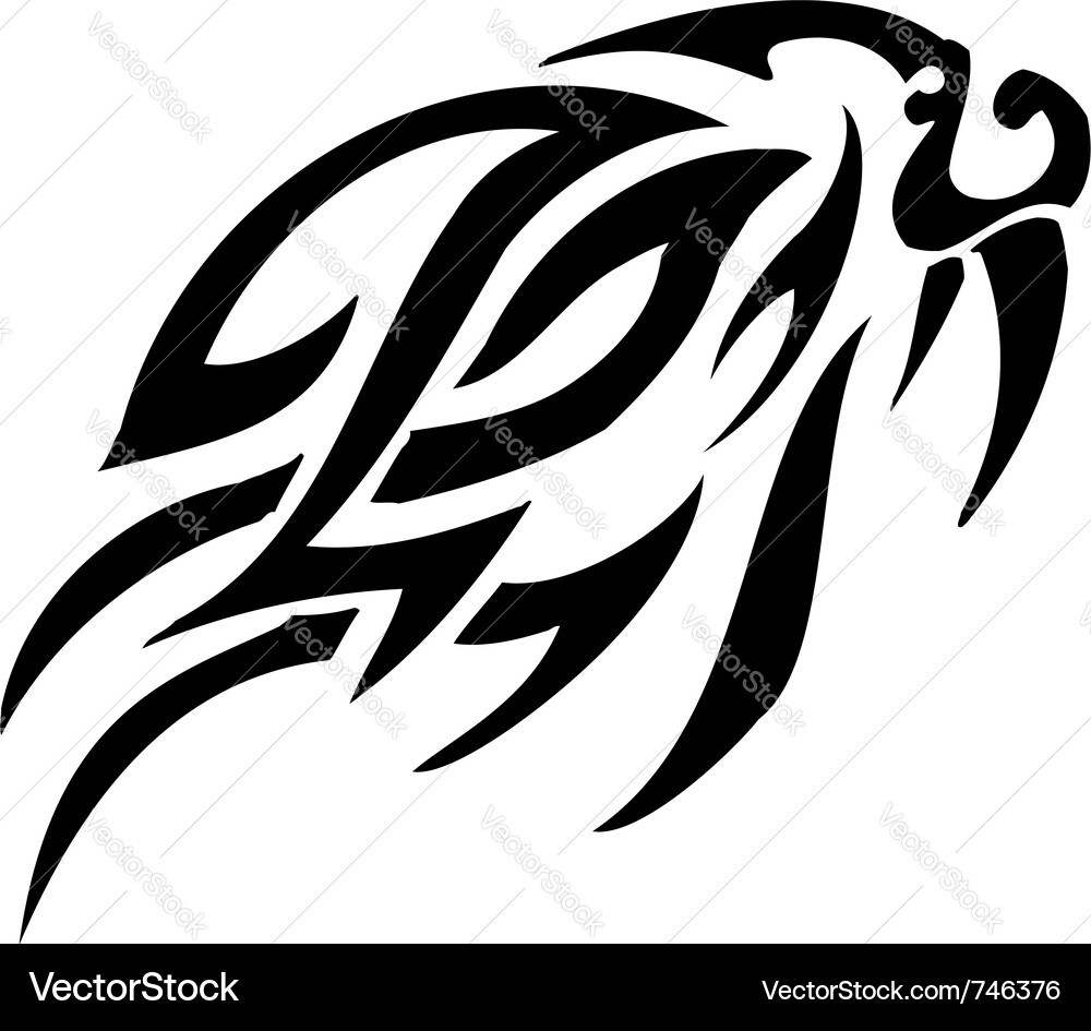 Tribal Animal Silhouette Vector Image