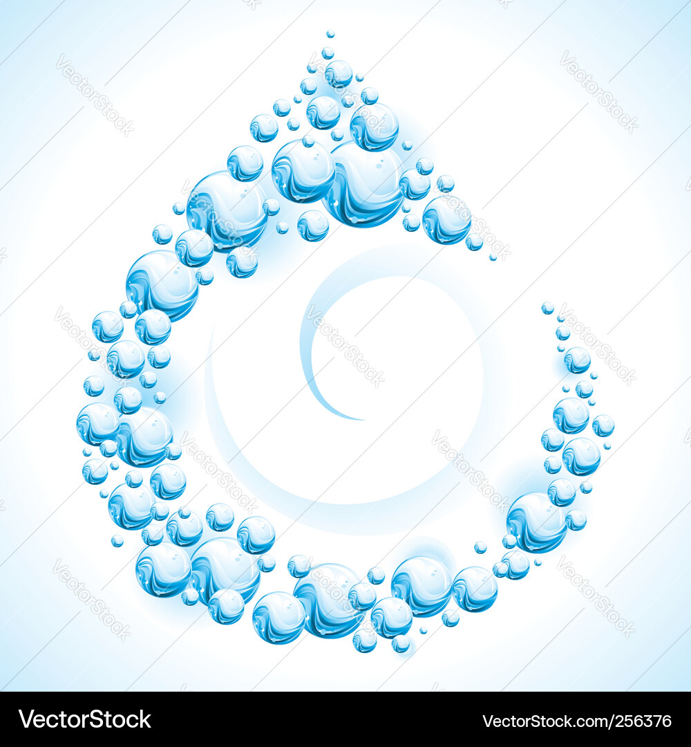Water Drop Frame - Refreshing Vector Image