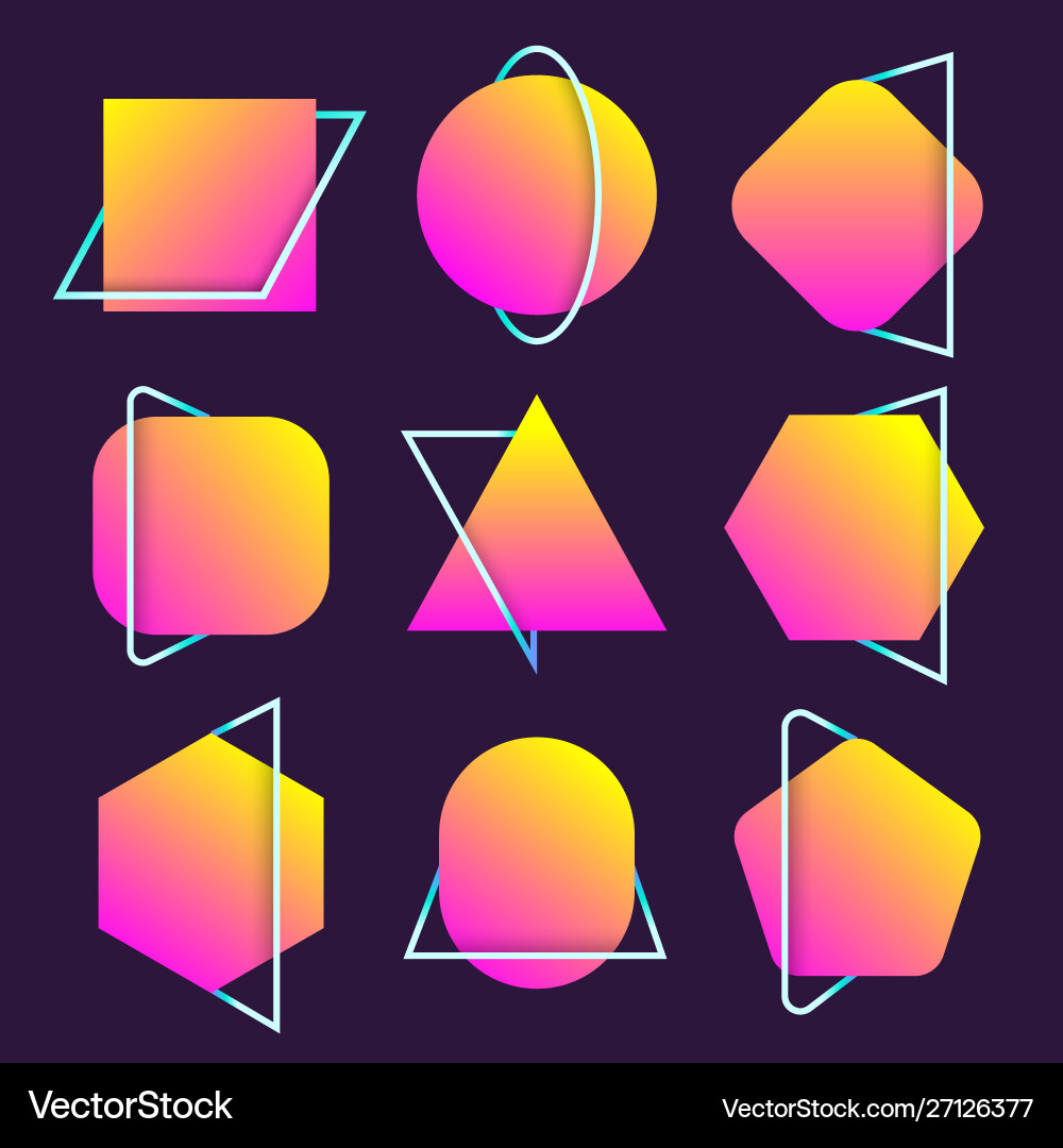 Abstract blur free form shapes color gradient Abstract blur free form shapes color gradient vector image