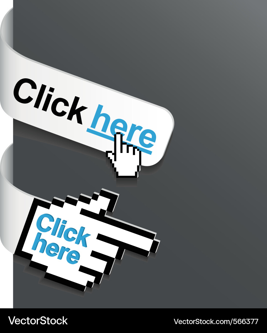 Call to Action Button vector image