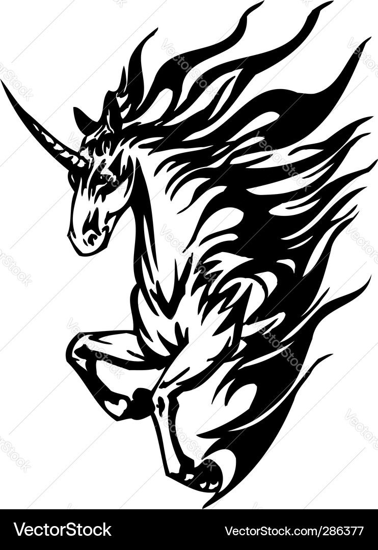 Dynamische Pferdesilhouette Vektorbild