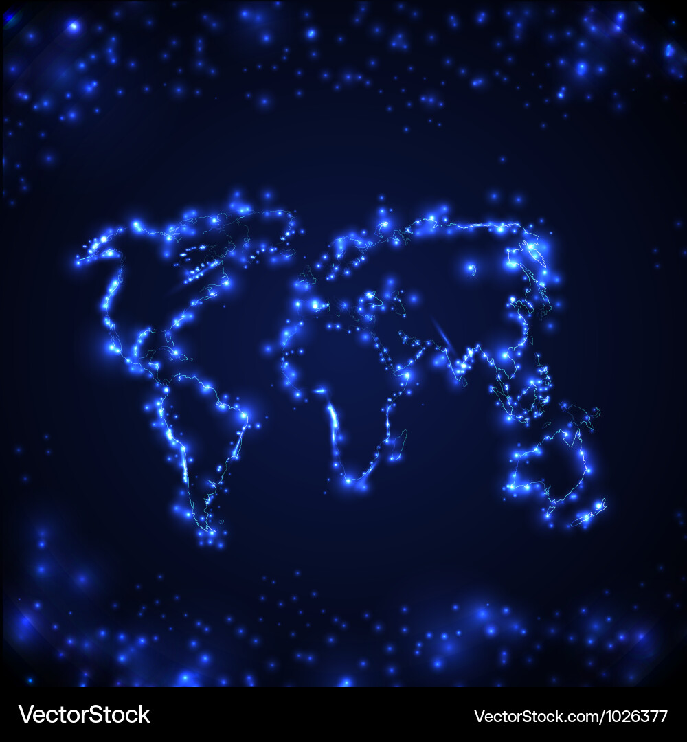 Global Digital Network Vector Image