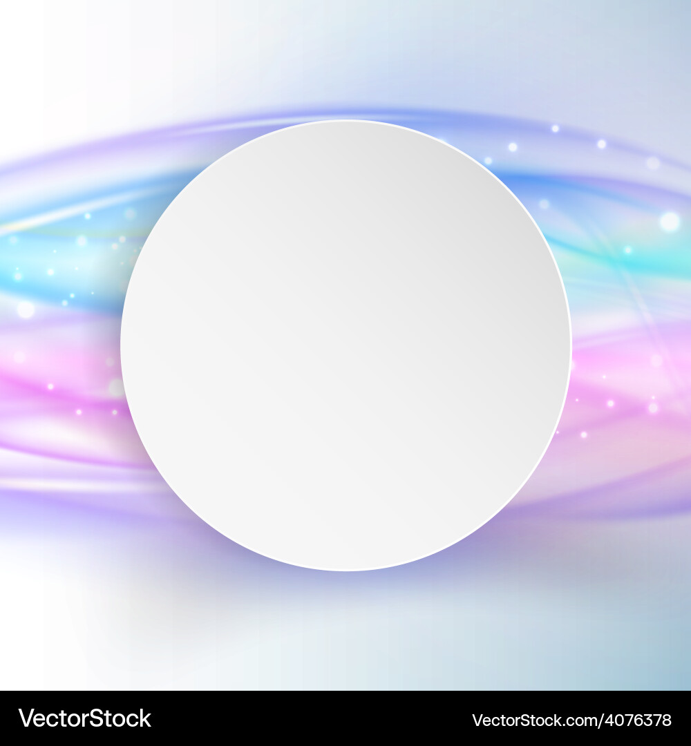 Abstract blue wave background with place for text Vector Image