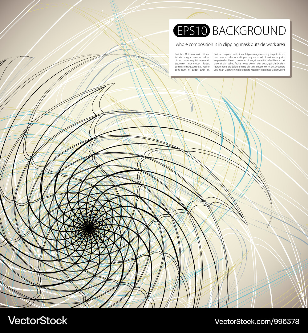 Dynamic Spiral Background Vector Image