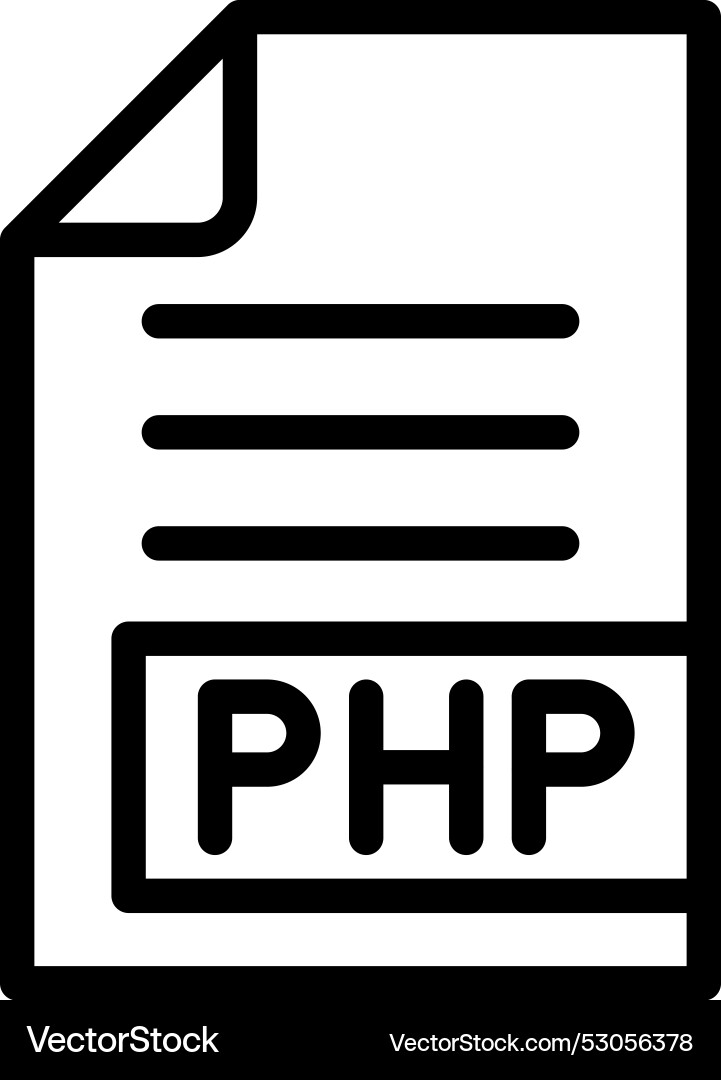 Php icon design Vector Image