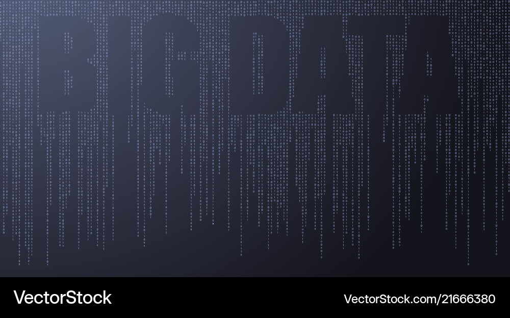 Data Stream & Signal Matrix vector image