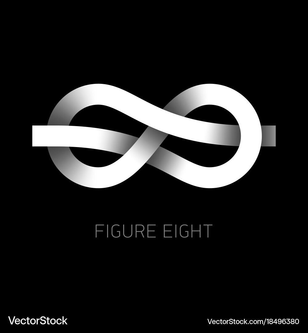 Figure Eight Knot Symbol Vector Image
