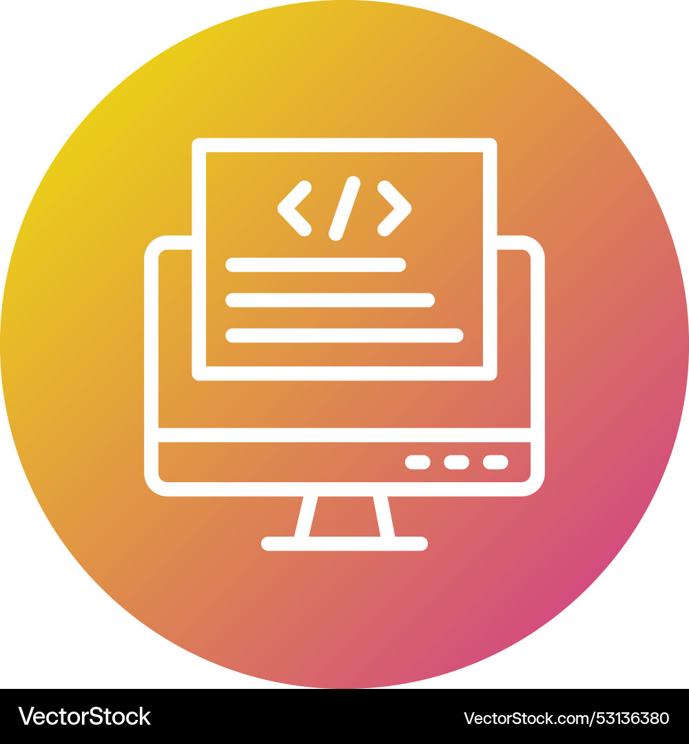 Front end icon design Vector Image