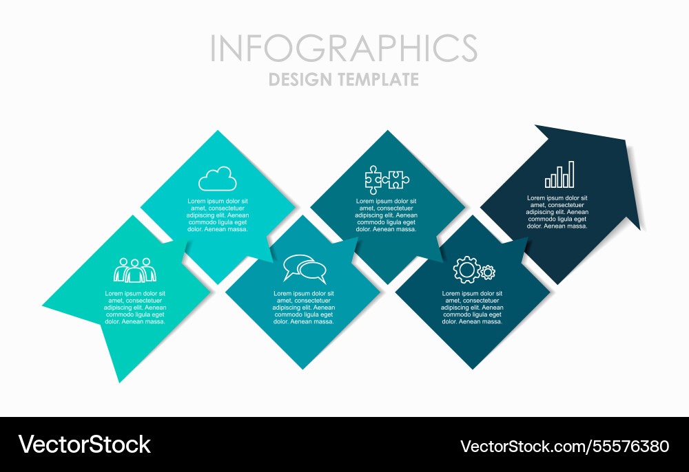 Infographic design template with place Infographic design template with place vector image