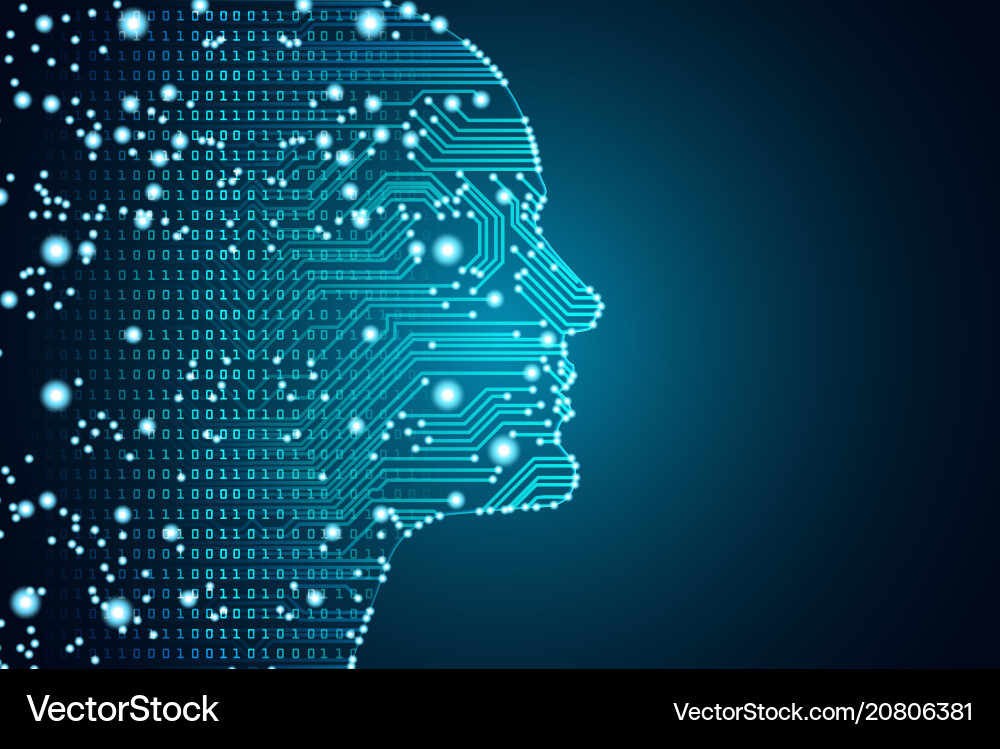 Artificial Intelligence & Data vector image