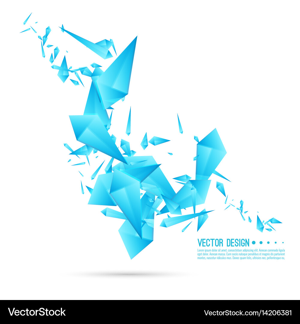 Dynamic Fragment Explosion vector image