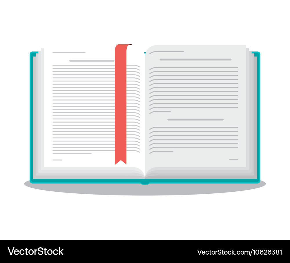 Ein offenes Buchdesign Vektorbild