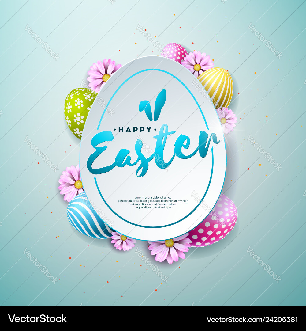 Happy easter holiday Royalty Free Vector Image