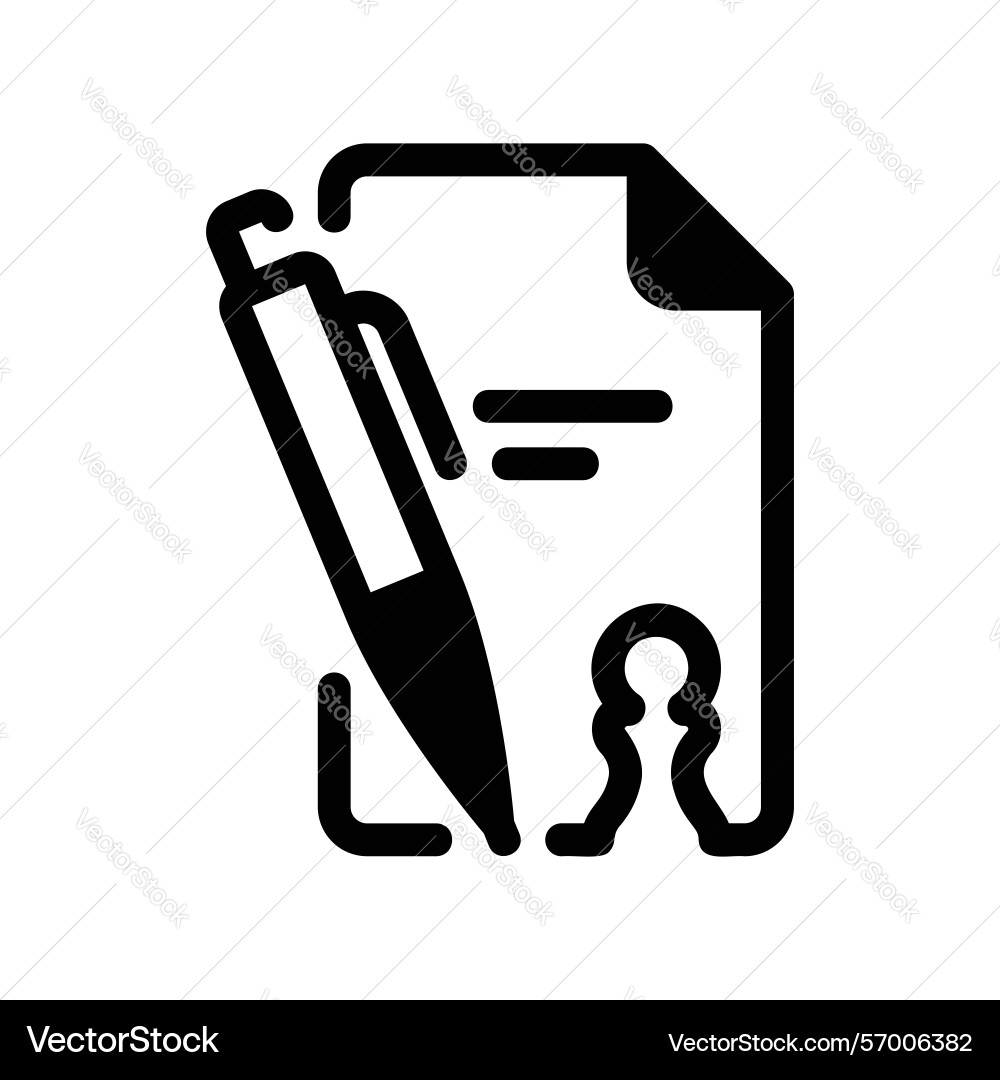 Chess game notation sheet with a pen Chess game notation sheet with a pen vector image