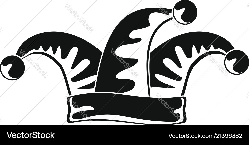 Jester icon simple style Jester icon simple style vector image