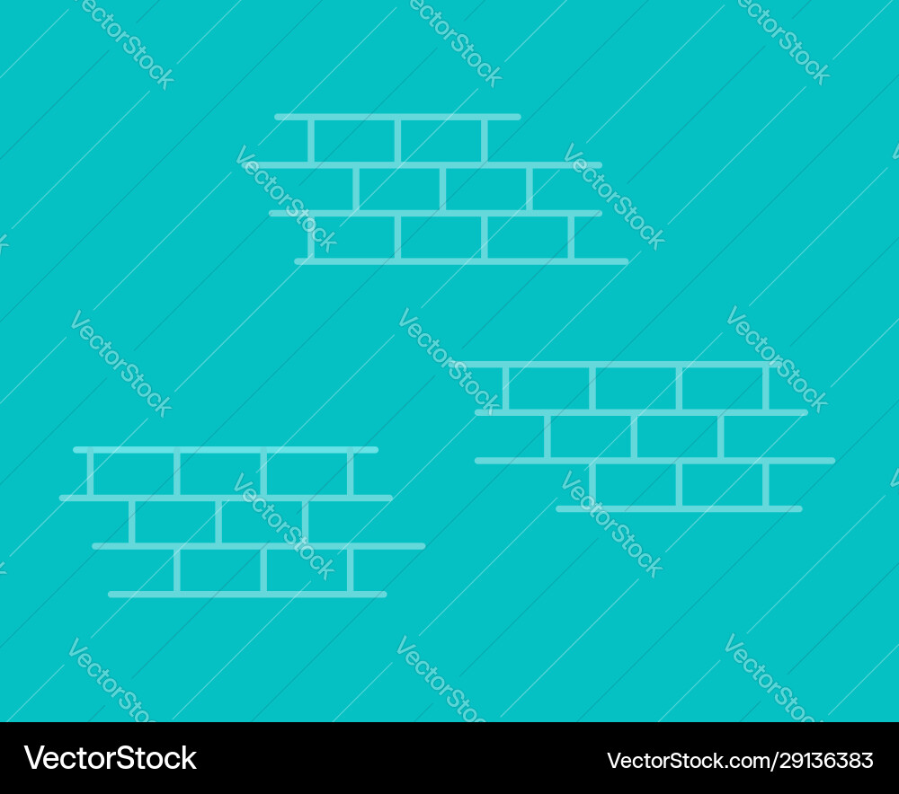 Bricks background abstract element line vector image