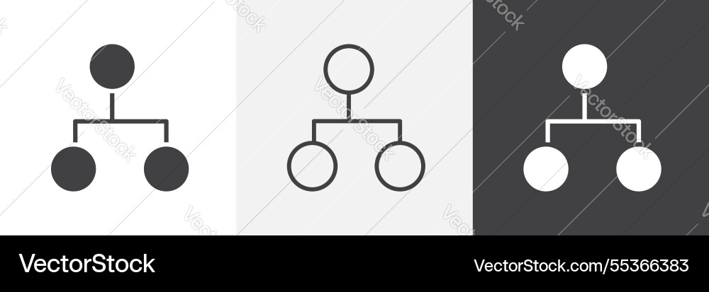 Code branch icons collection graphic designs Code branch icons collection graphic designs vector image