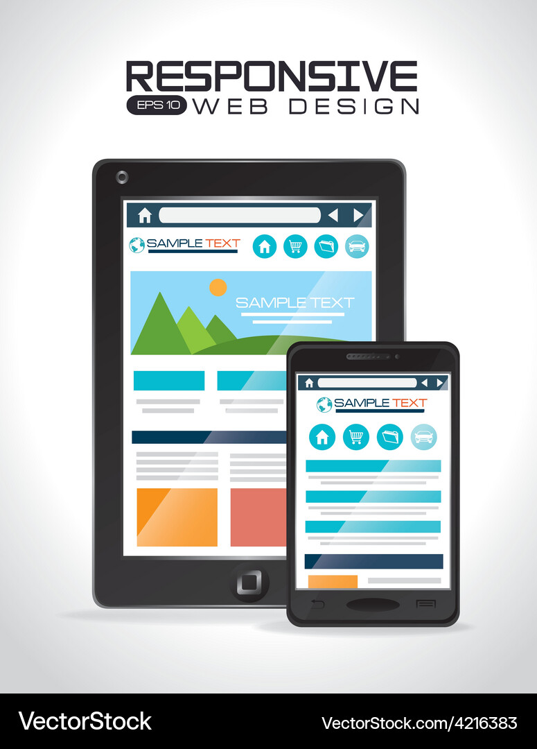 Responsive web design Vector Image