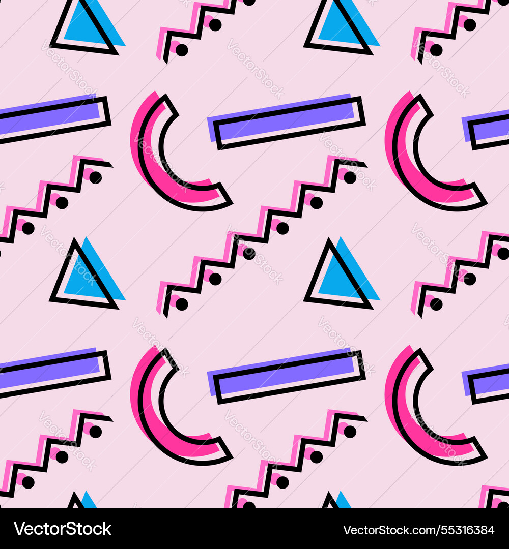Abstract geometric seamless pattern with zigzag Abstract geometric seamless pattern with zigzag vector image