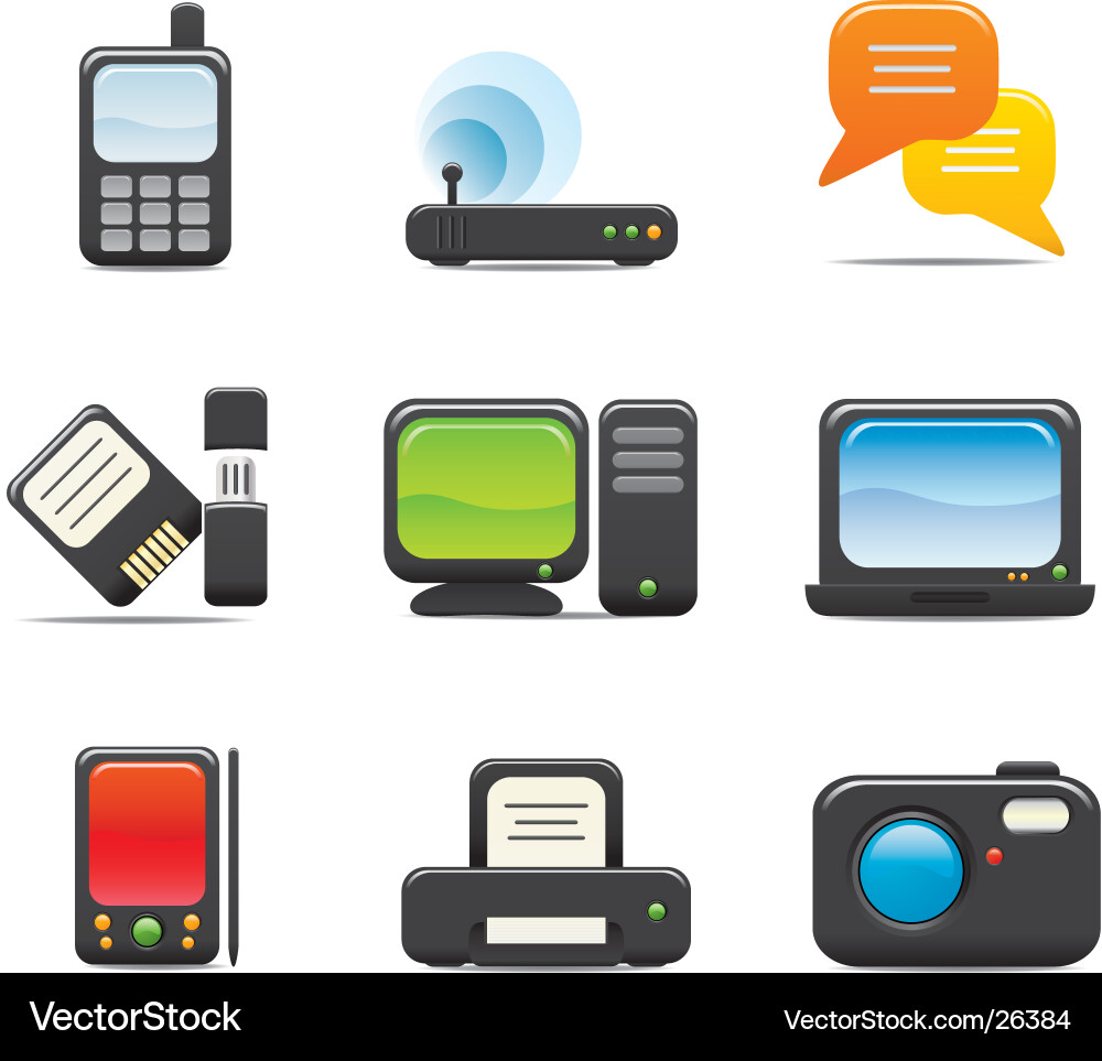 Electronic icon Royalty Free Vector Image - VectorStock