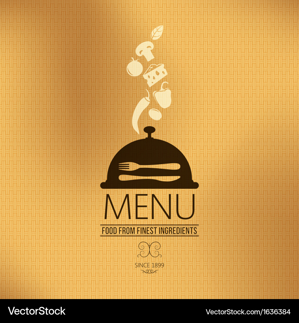 Elegant Restaurant Menu Background vector image
