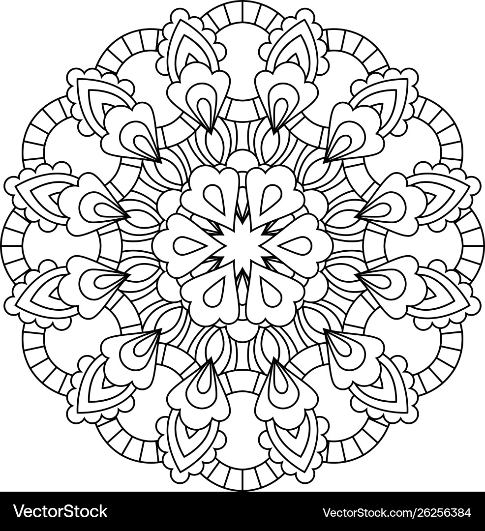 Ethnic Mandala Ornament Vector Image