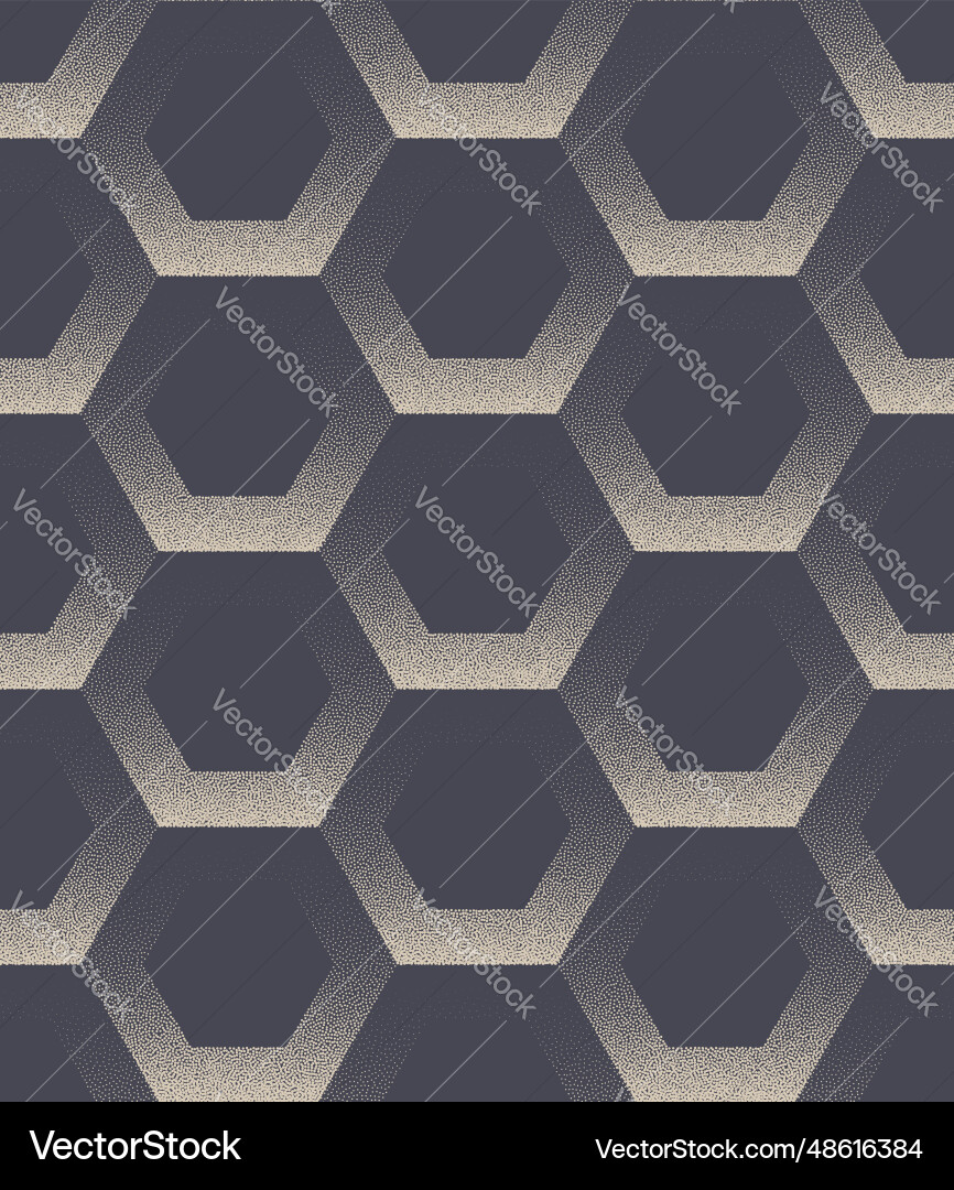 High-tech sci-fi hexagon grid seamless pattern High-tech sci-fi hexagon grid seamless pattern vector image