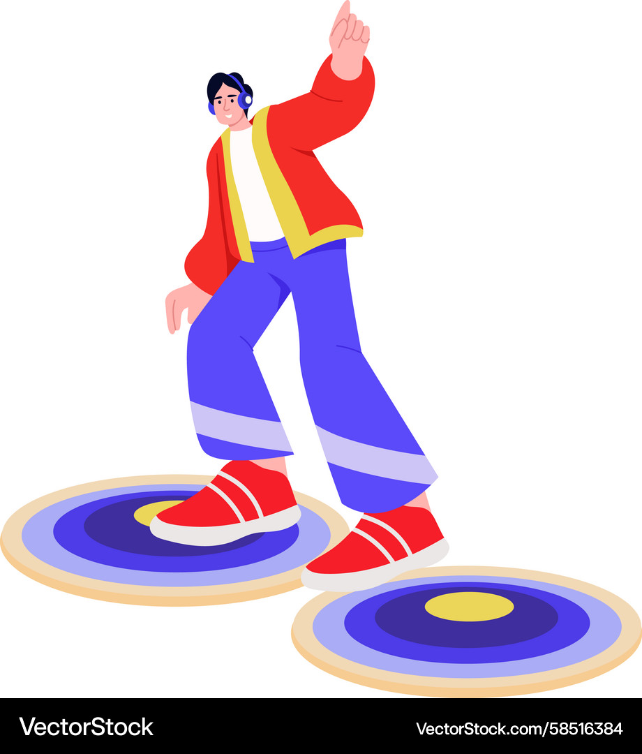 Modern Data Analyst Character Vector Image