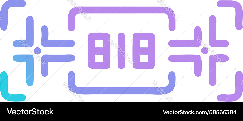 Numeric Connectivity Icon Vector Image