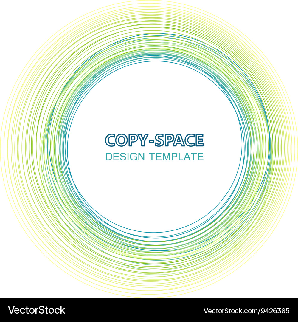 Abstract composition of different circles design vector image