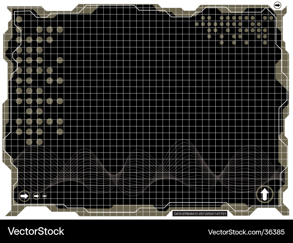 Digital Data Flow vector image