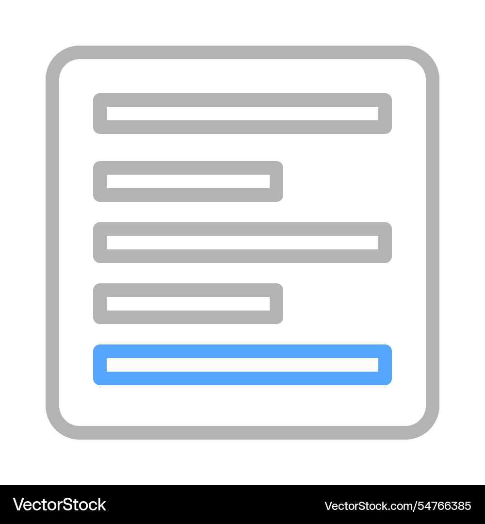 Document icon with text lines concept of writing Document icon with text lines concept of writing vector image