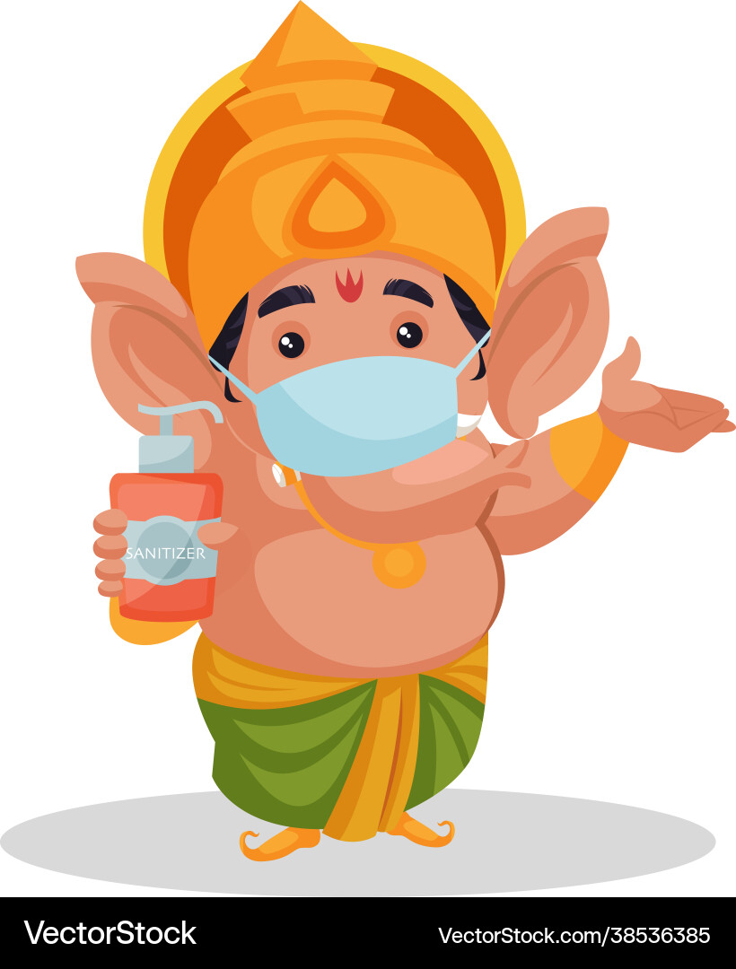 Lord ganesha cartoon character – Royalty-Free Vector | VectorStock, image size:820x1080