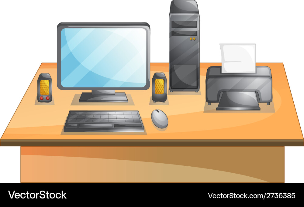 Personal computer vector image