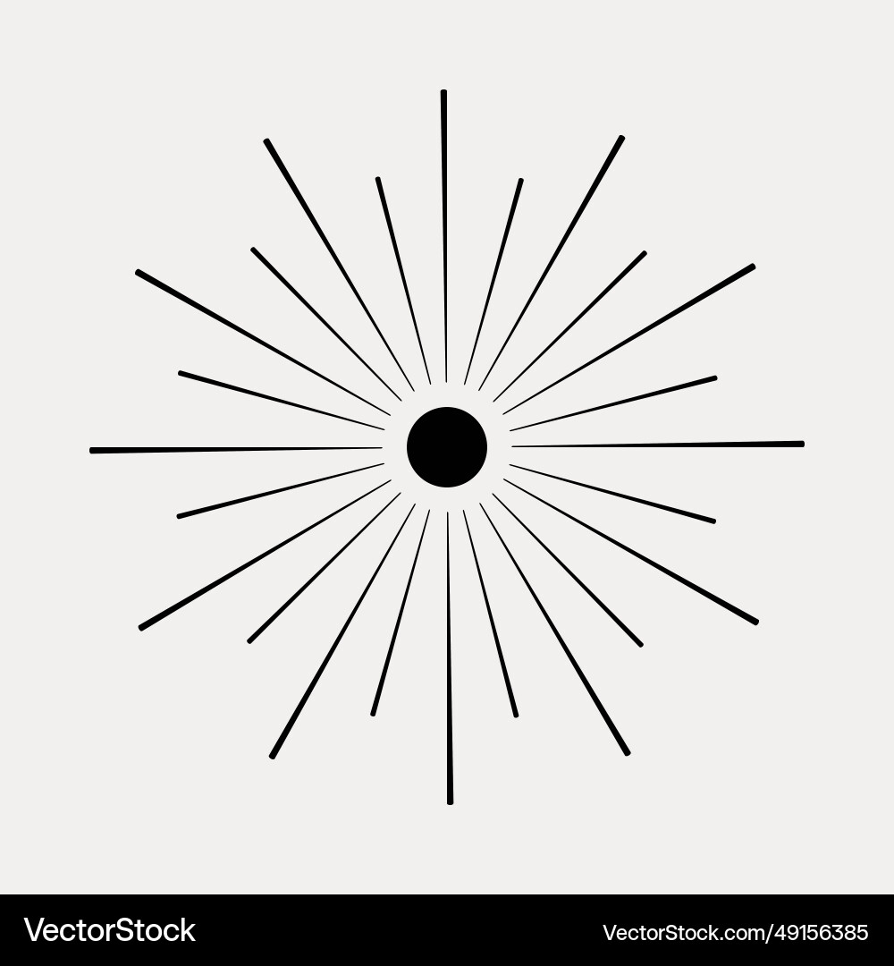 Sun sunburst moon shine moonlight abstract Sun sunburst moon shine moonlight abstract vector image